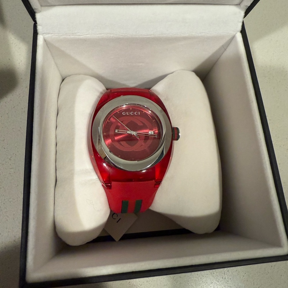 Gucci Sync XXL Rubber Band Gucci Logoed Dial - Picture 2 of 8
